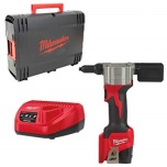 Rivet Guns Milwaukee M12 BPRT-201X + charger and 2.0 Ah battery